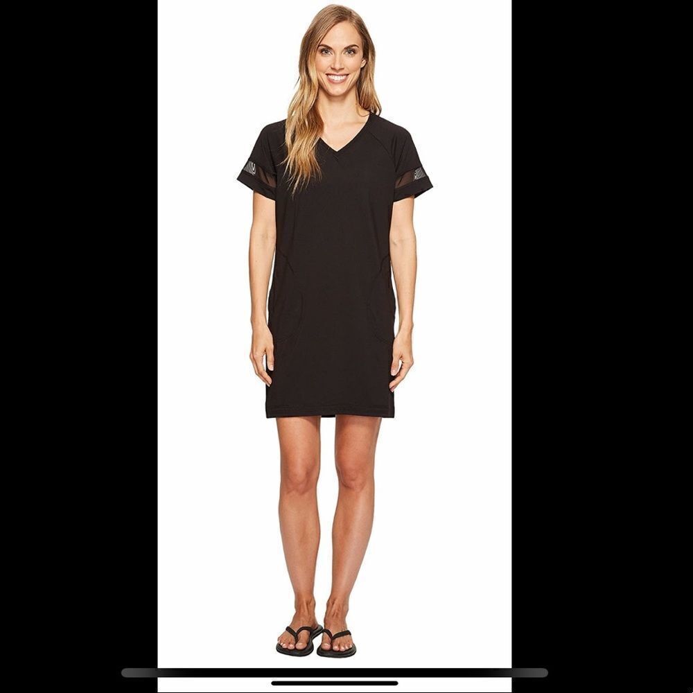 New SOYBU Havana Tee Shirt Dress Black Mesh S